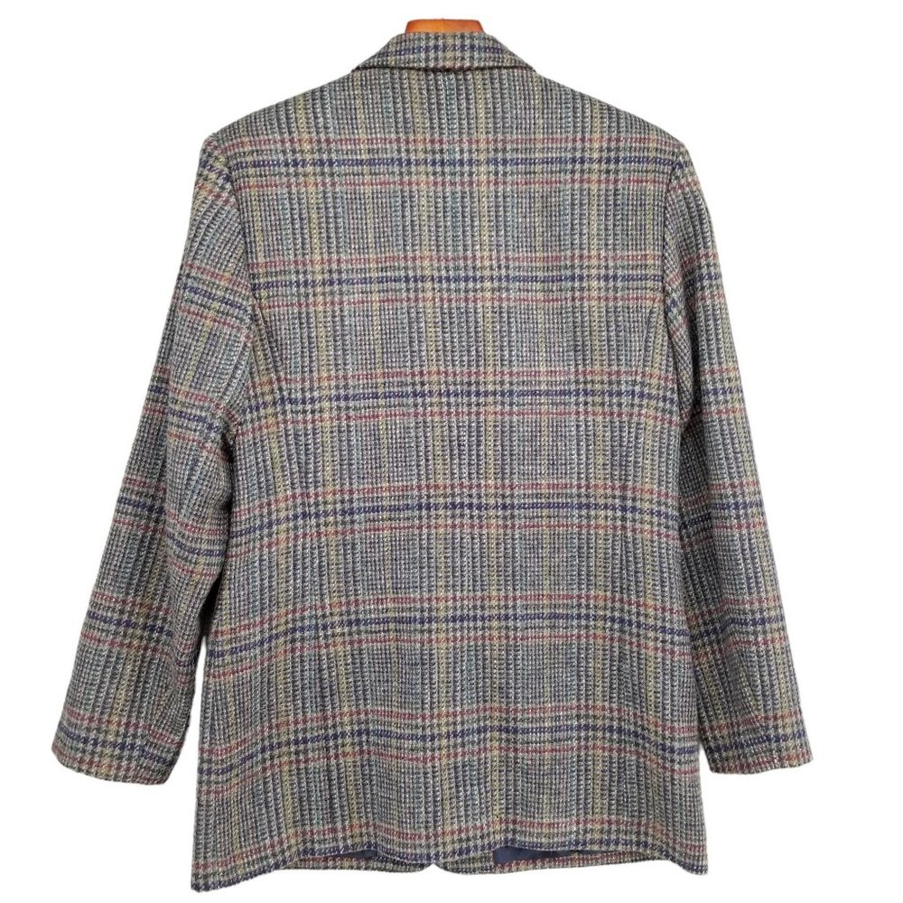 Vtg CHARACTER Suburbanwear Blazer Womens 100% Wool Tweed Multicolor Jacket Sz 12 - Picture 2 of 13